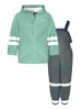 Playshoes Regen-Set Latzhose Basic in grün