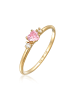 Elli Ring 925 Sterling Silber Herz in Pink