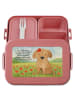 Mr. & Mrs. Panda MEPAL Bentobox Hund Dame Design mit Spruch in Rot Pastell