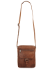 SPIKES & SPARROW Umhängetasche echt Leder in cognac