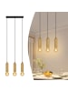 ZMH Pendelleuchte 3-flammige E27 in gold, Metall ohne Leuchtmittel