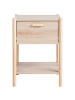 Beliani Nachttisch HOLDERVILLE in Braun - (W) 40 x (H) 54 x (L) 30 cm