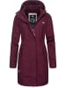ragwear Wintermantel Jannisa in Wine Red
