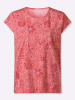 Sieh an! Kurzarmshirt in koralle-erdbeere-bedruckt