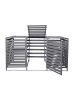 MCW XL 3er-/6er-Mülltonnenverkleidung H62, erweiterbar, Hellgrau