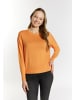 myMo Damen Strickpullover in Orange