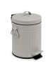 relaxdays Kosmetikeimer in Grau - 3 Liter