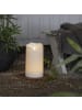 STAR Trading LED Outdoor Stumpenkerze , Flamme Grand', Batterie und Timer, naturwei