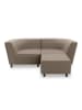 58 aufm Kessel GARTENLOUNGE Set 2 Brandie 206x77x176 mit Outdoorbezug in braun