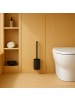 relaxdays Toilettenbürste in Silber - (B)9 x (H)40,5 x (T)10 cm