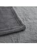 relaxdays Kuscheldecke in Grau - (B)200 x (T)220 cm