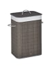 HOMCOM Wäschekorb in Grau 43L x 32B x 61H cm