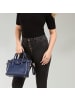 Florence Florence Handtasche Leder jeansblau ca. 30cm