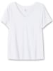 sheego T-Shirt in weiß