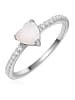 Glanzstücke München Ring Herz aus Sterling Silber mit Mondstein (synth.) in silber