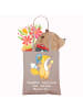 Mr. & Mrs. Panda Tote Bag Fuchs Tennis spielen mit Spruch in Braun Pastell