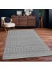 KADIMA DESIGN Teppich Kurzflor Rauten Wohnzimmer in Grau