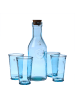 MARELIDA 5tl. Gläser-Set Trinkgläser mit Karaffe blau