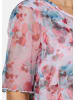 GOLDNER Druckbluse aus herrlich weichem Mesh in lagune / apricot / gemustert