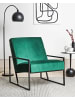 Beliani Sessel DELARY in Grün/Schwarz - (W) 69 x (H) 83 x (L) 83 cm