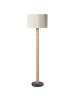 Beliani Stehleuchte BELESSA in Beige/Schwarz - (W) 40 x (H) 144 x (L) 40 cm