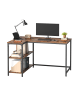 VASAGLE Computertisch Barnet in Braun - (B)110 x (H)76 x (T)80 cm