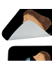 Mr. & Mrs. Panda Badematte Igel Blumen ohne Spruch in Schwarz