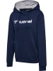 Hummel Sportshirt "Hmlmover Cotton Hoodie Woman" in Blau