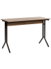 Beliani Schreibtisch CREEK in Braun/Schwarz - (W) 120 x (H) 76 x (L) 48 cm