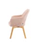 DUBI Möbel 2er-Set: Drehstuhl Mika-Mara in Rosa - (B)60 x (H)87 x  (T)65 cm