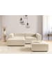 Beliani 3-tlg Modulsofa ARDAL in Beige/Schwarz rechtsseitig