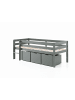 58 aufm Kessel KOJENBETT Karolina 208x83x105 aus Massivholz in Grau