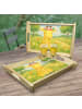 Mr. & Mrs. Panda Tablett Giraffe Blumenkranz Design ohne Spruch in Weiß