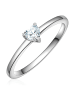 Trilani Ring Herz aus Sterling Silber mit Zirkonia in silber