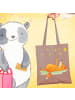 Mr. & Mrs. Panda uni tasche Fuchs Sterne ohne Spruch in Braun Pastell