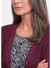 GOLDNER Elegante Strickjacke mit V-Ausschnitt in bordeaux