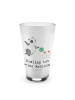 Mr. & Mrs. Panda Glas Panda Bowling mit Spruch in Transparent