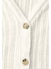 Street One Strickweste mit V-Ausschnitt und Knopfleiste in Off White