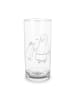 Mr. & Mrs. Panda Wasserglas Pinguin mit Kind ohne Spruch in Transparent