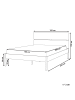 Beliani Doppelbett BOISSET in Braun - (W) 165 x (H) 101 x (L) 205 cm