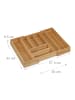 relaxdays Besteckkasten in Natur - (B)57,5 x (H)6,5 x (T)43 cm