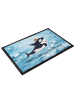 Mr. & Mrs. Panda Schmutzmatte Orca Zylinder mit Spruch in OZeichenanblue