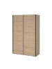 ebuy24 Schiebetürenschrank Bergamo (2-türig) Eiche 139 x 67 cm