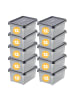 SmartStore 10er-Set Aufbewahrungsbox Dry Anthrazit 13L