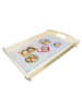 Mr. & Mrs. Panda holz serviertablett Igel Familie ohne Spruch in Grau Pastell