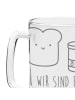 Mr. & Mrs. Panda Gravur Bierkrug Toast Marmelade mit Spruch in Transparent