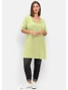 sheego Longshirt in pistazie