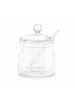 Almina Glasdose mit Löffel, 200 ml - Behälter für Zucker, Gewürze & in Transparent