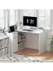 HOMCOM Eckschreibtisch-120L x 96B x 75H cm-Weiß