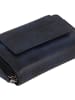 Greenburry Destressed Geldbörse RFID Schutz Leder 13.5 cm in navy blue